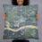 Person holding 22x22 Custom North Bend Nebraska Map Throw Pillow in Afternoon