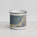 Front View Custom North Bonneville Washington Map Enamel Mug in Afternoon