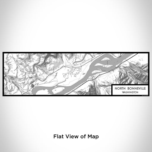 Flat View of Map Custom North Bonneville Washington Map Enamel Mug in Classic