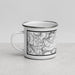 Left View Custom North Bonneville Washington Map Enamel Mug in Classic