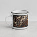 Left View Custom North Bonneville Washington Map Enamel Mug in Ember