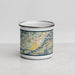 Front View Custom North Bonneville Washington Map Enamel Mug in Woodblock