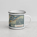 Right View Custom North Bonneville Washington Map Enamel Mug in Woodblock