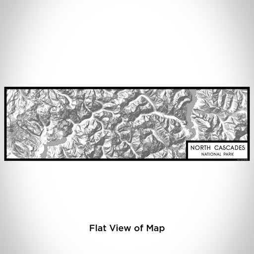 Flat View of Map Custom North Cascades National Park Map Enamel Mug in Classic