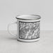 Left View Custom North Cascades National Park Map Enamel Mug in Classic