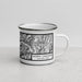 Right View Custom North Cascades National Park Map Enamel Mug in Classic