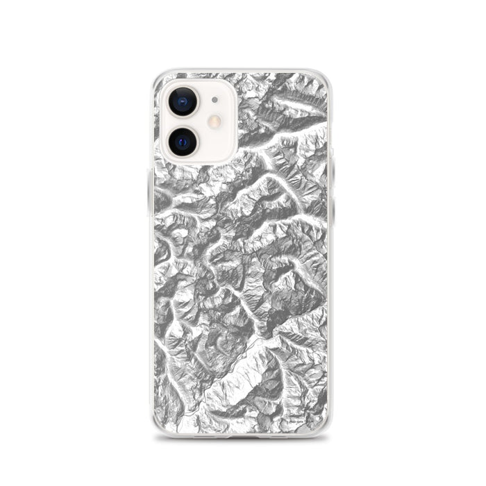Custom North Cascades National Park Map iPhone 12 Phone Case in Classic