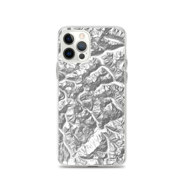 Custom North Cascades National Park Map iPhone 12 Pro Phone Case in Classic