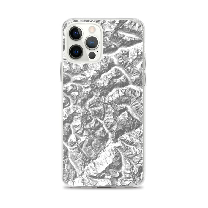 Custom North Cascades National Park Map iPhone 12 Pro Max Phone Case in Classic