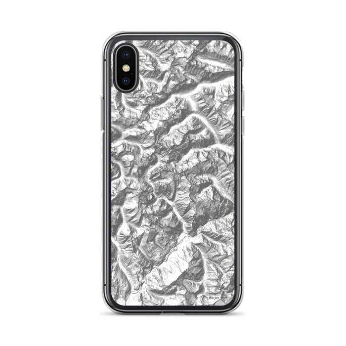 Custom North Cascades National Park Map Phone Case in Classic