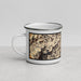 Left View Custom North Cascades National Park Map Enamel Mug in Ember