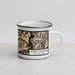 Right View Custom North Cascades National Park Map Enamel Mug in Ember