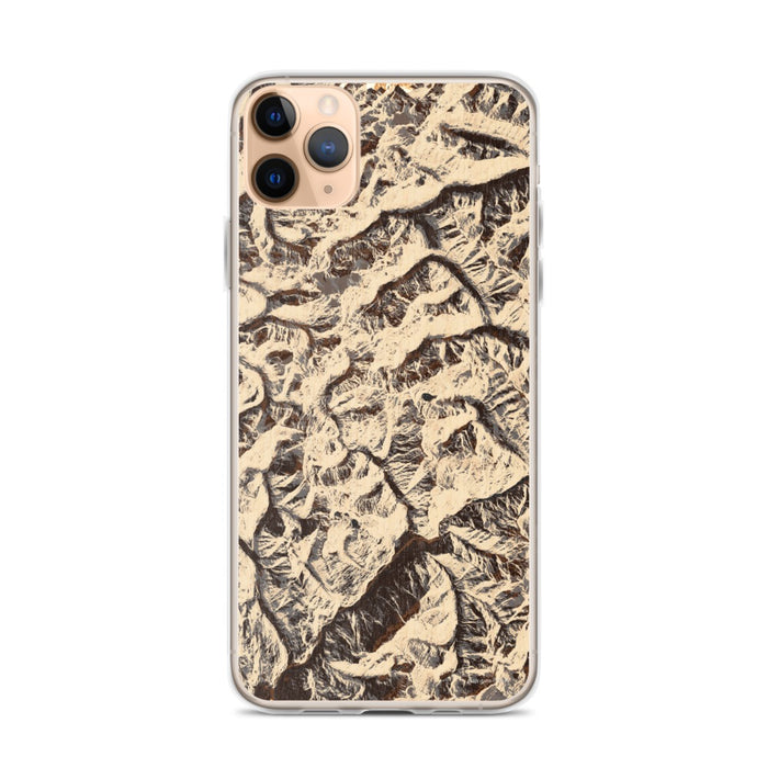 Custom North Cascades National Park Map Phone Case in Ember
