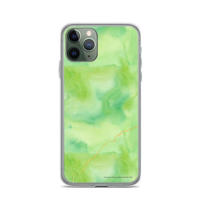 Custom North Cascades National Park Map Phone Case in Watercolor