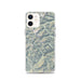 Custom North Cascades National Park Map iPhone 12 Phone Case in Woodblock