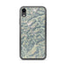Custom North Cascades National Park Map Phone Case in Woodblock