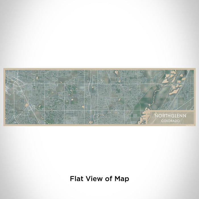 Flat View of Map Custom Northglenn Colorado Map Enamel Mug in Afternoon