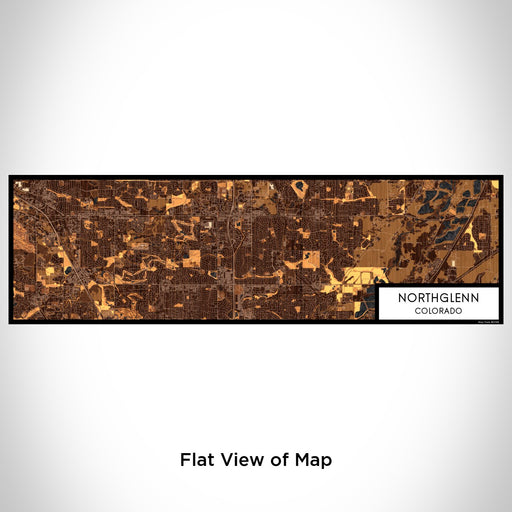 Flat View of Map Custom Northglenn Colorado Map Enamel Mug in Ember