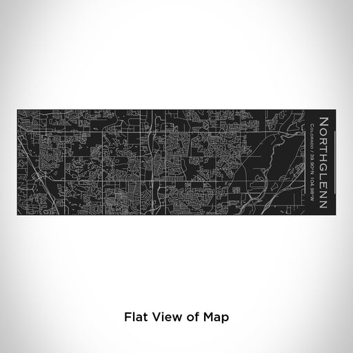 Rendered View of Northglenn Colorado Map Engraving on 10oz Stainless Steel Insulated Cup with Sliding Lid in Black