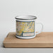 Right View Custom Northglenn Colorado Map Enamel Mug in Woodblock