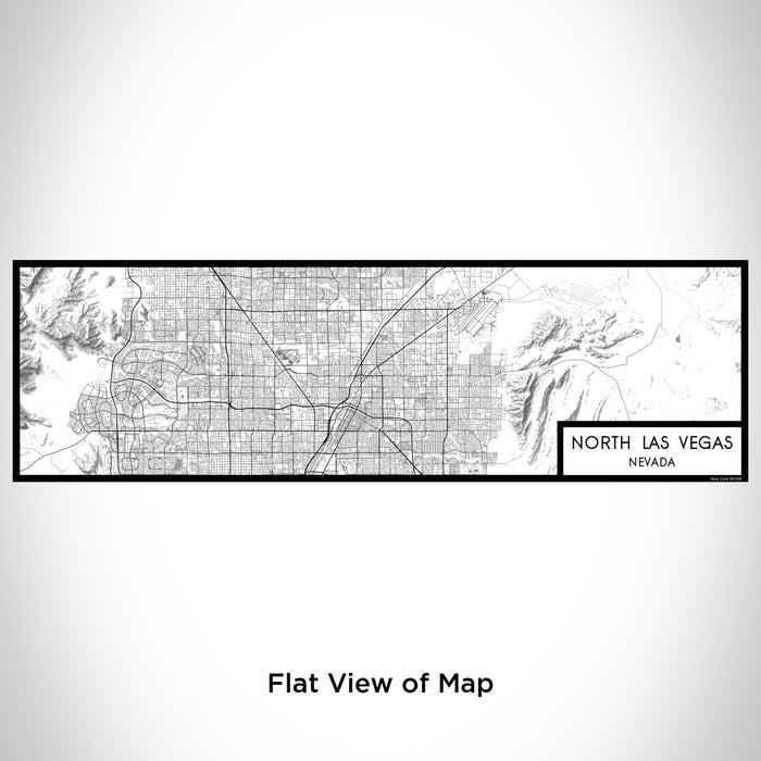 Flat View of Map Custom North Las Vegas Nevada Map Enamel Mug in Classic