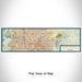 Flat View of Map Custom North Las Vegas Nevada Map Enamel Mug in Woodblock