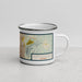 Right View Custom North Las Vegas Nevada Map Enamel Mug in Woodblock
