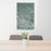 24x36 North Little Rock Arkansas Map Print Portrait Orientation in Afternoon Style Behind 2 Chairs Table and Potted Plant