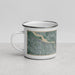 Left View Custom North Little Rock Arkansas Map Enamel Mug in Afternoon