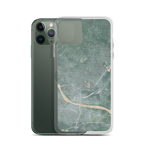 Custom North Little Rock Arkansas Map Phone Case in Afternoon