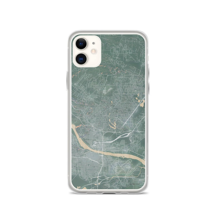 Custom iPhone 11 North Little Rock Arkansas Map Phone Case in Afternoon