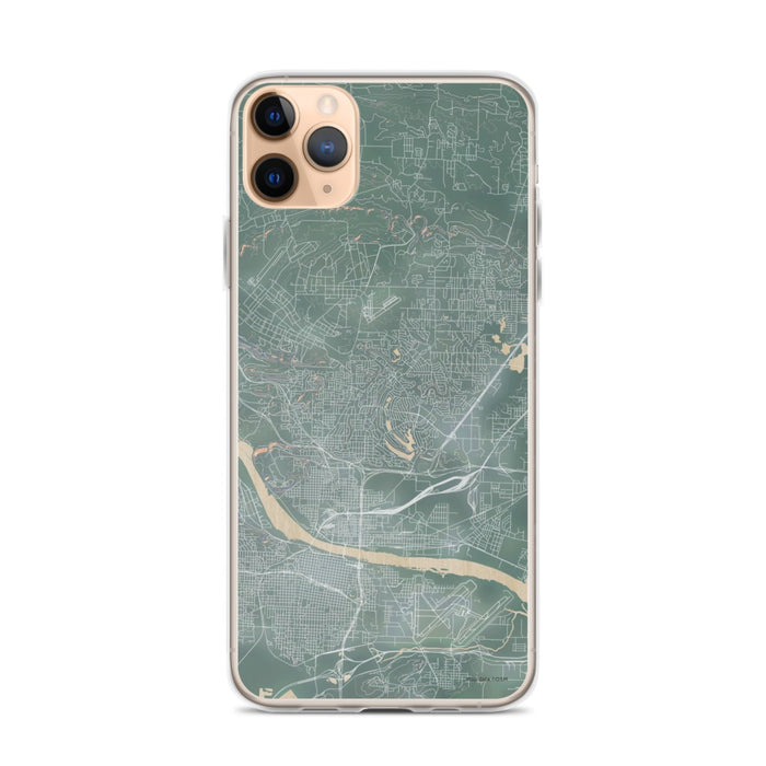 Custom iPhone 11 Pro Max North Little Rock Arkansas Map Phone Case in Afternoon