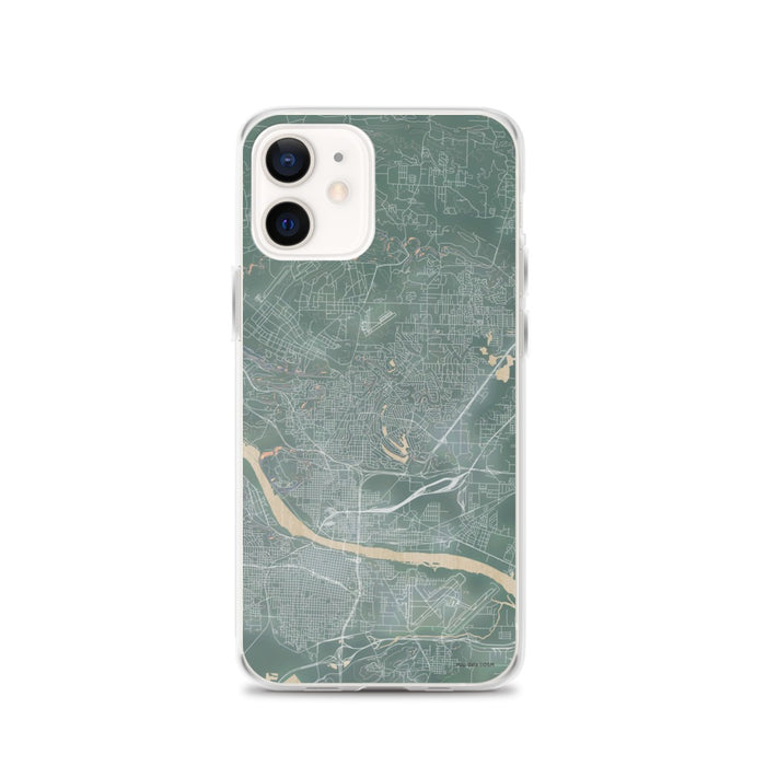 Custom iPhone 12 North Little Rock Arkansas Map Phone Case in Afternoon