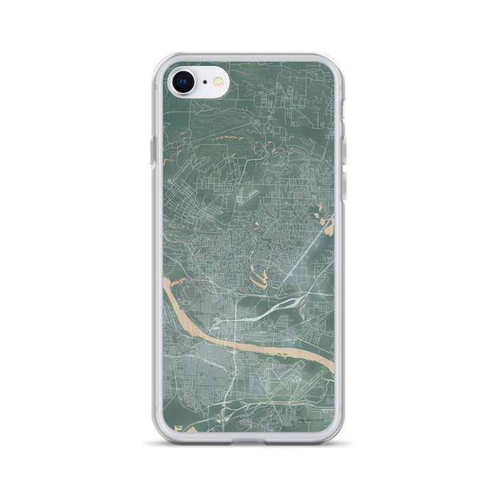 Custom iPhone SE North Little Rock Arkansas Map Phone Case in Afternoon