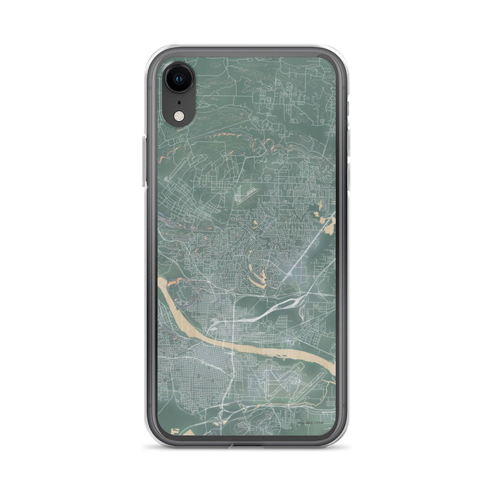 Custom iPhone XR North Little Rock Arkansas Map Phone Case in Afternoon