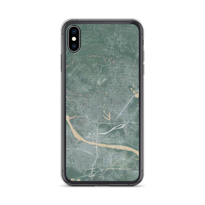 Custom iPhone XS Max North Little Rock Arkansas Map Phone Case in Afternoon