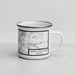 Right View Custom North Little Rock Arkansas Map Enamel Mug in Classic