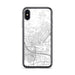 Custom iPhone X/XS North Little Rock Arkansas Map Phone Case in Classic