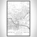 North Little Rock Arkansas Map Print Portrait Orientation in Classic Style With Shaded Background