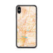 Custom iPhone XS Max North Little Rock Arkansas Map Phone Case in Watercolor