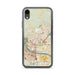 Custom iPhone XR North Little Rock Arkansas Map Phone Case in Woodblock