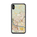 Custom iPhone XS Max North Little Rock Arkansas Map Phone Case in Woodblock