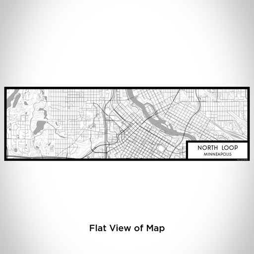 Flat View of Map Custom North Loop Minneapolis Map Enamel Mug in Classic