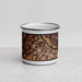 Front View Custom North Loop Minneapolis Map Enamel Mug in Ember