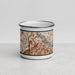 Front View Custom North Loop Minneapolis Map Enamel Mug in Woodblock