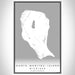 North Manitou Island Michigan Map Print Portrait Orientation in Classic Style With Shaded Background
