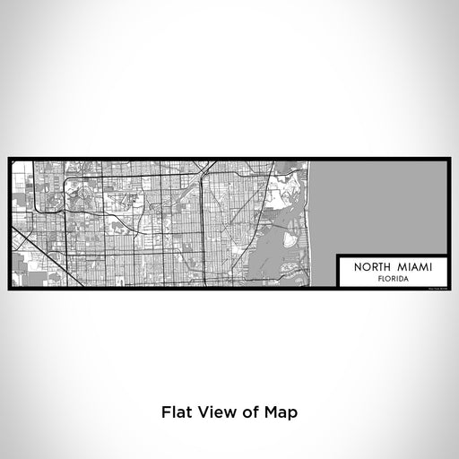 Flat View of Map Custom North Miami Florida Map Enamel Mug in Classic
