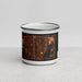 Front View Custom North Miami Florida Map Enamel Mug in Ember