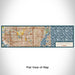 Flat View of Map Custom North Miami Florida Map Enamel Mug in Woodblock