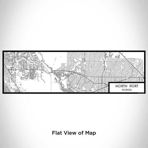 Flat View of Map Custom North Port Florida Map Enamel Mug in Classic